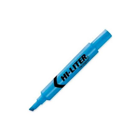 Avery Avery Hi-Liter Desk Style Highlighter, Chisel Tip, Fluorescent Blue Ink, Dozen 24016